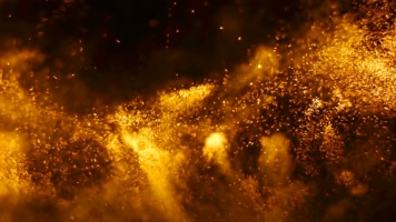 流淌的金色粒子