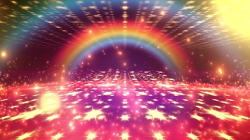 震撼金色粒子星光六一儿童节背景视频素材