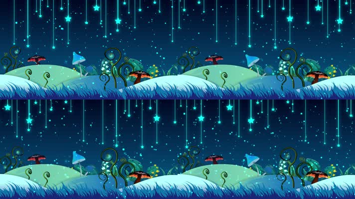 梦幻卡通童话背景循环