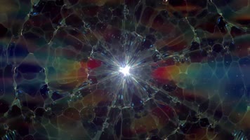 多彩彩色分形波光线缩放动态背景视频
