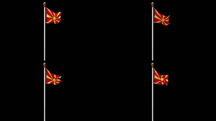 北马其顿共和国北马其顿国旗带通道
