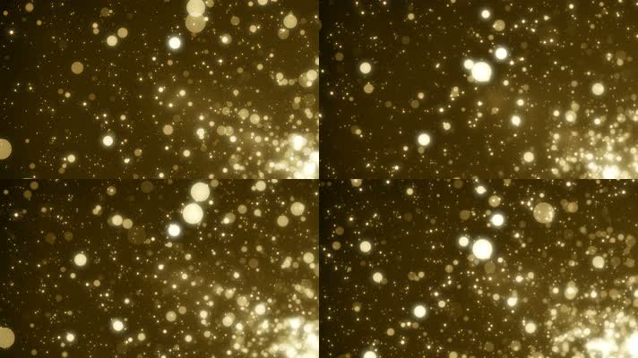 【4K】金色大粒子背景