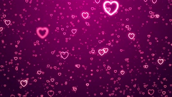 【4K】紫色爱心浪漫舞台背景