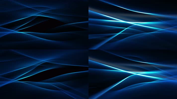 【4K】干净的蓝色光线