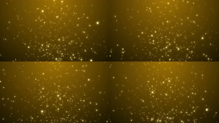【4K】金色上升粒子背景