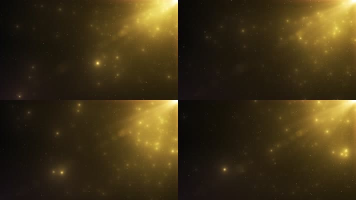 4K闪烁金色粒子视频
