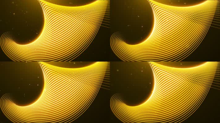 梦幻金色粒子线条颁奖典礼晚会舞台背景