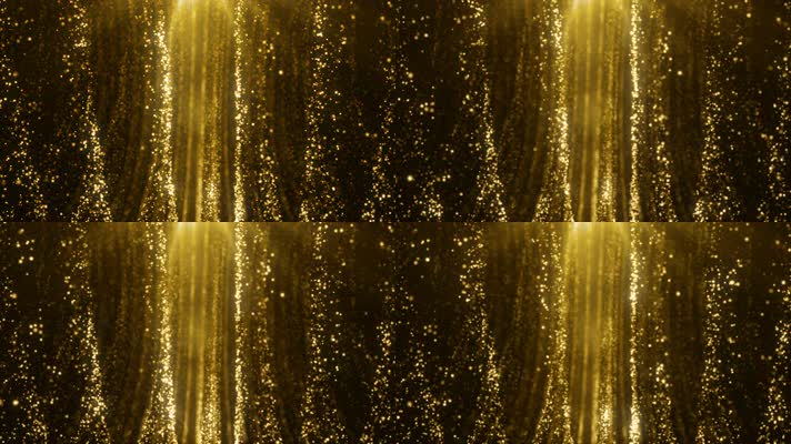 可循环梦幻金色粒子颁奖典礼晚会舞台背景