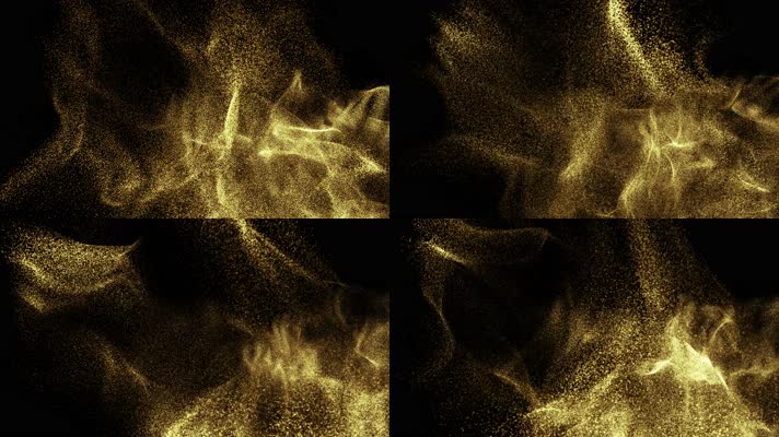 可循环梦幻金色粒子颁奖典礼晚会舞台背景