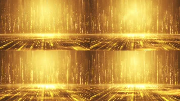 大气金色上升线条颁奖视频