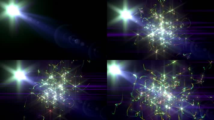 光效线条彩条舞台背景