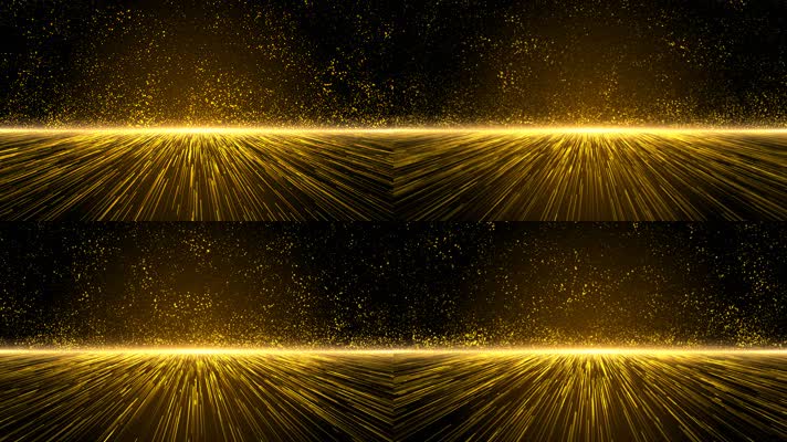 大气金色飞舞粒子