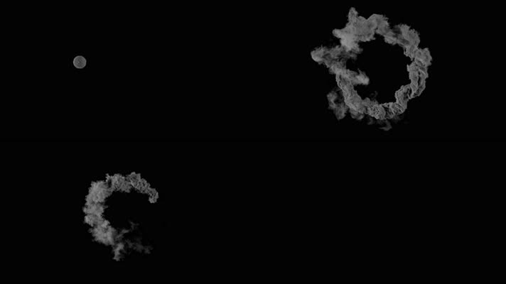 烟雾环绕圈特效合成素材