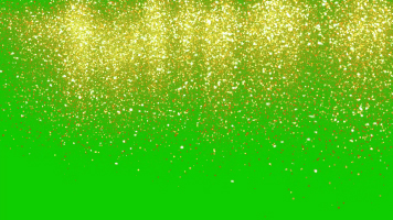4K超清震撼绿幕金色粒子雨下落元素