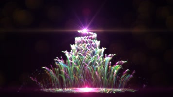 唯美霓虹圣诞树