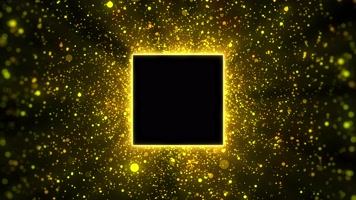 【4K】放射的金色粒子