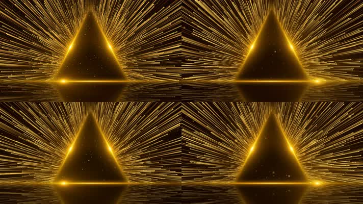 4K金色舞台颁奖背景循环