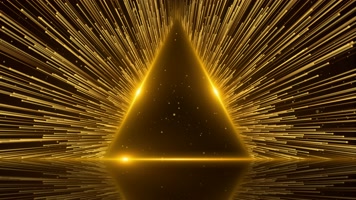 4K金色舞台颁奖背景循环