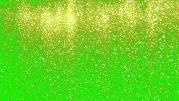 4K超清震撼绿幕金色粒子雨下落元素1