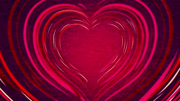 烂漫红色爱心背景