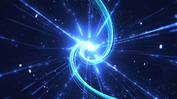 震撼科技粒子光线穿梭片头演绎