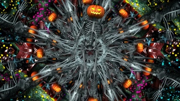 万圣节动感舞台背景