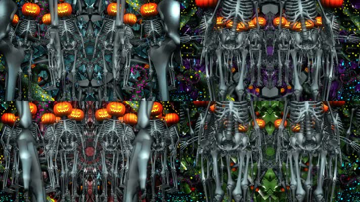 万圣节动感舞台背景