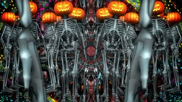 万圣节动感舞台背景