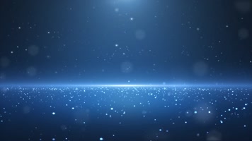 蓝色粒子空间背景循环 蓝色粒子空间背景循环