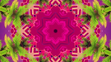 万花筒城市VJ背景