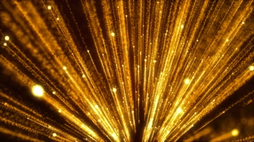【4K】金色烟花喷射颁奖典礼背景视频