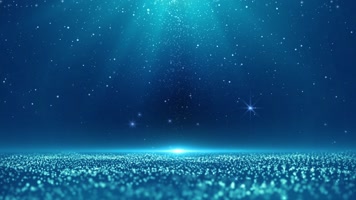 蓝色星空粒子背景循环