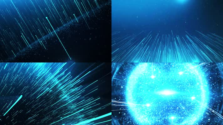 蓝色粒子开场片头