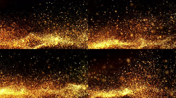 飘散的金色粒子