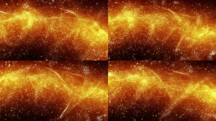 【4K】飘散的金色粒子