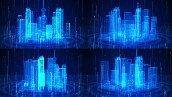 虚拟城市上海全息投影