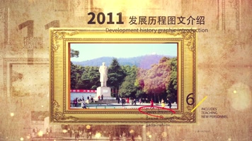 大气震撼三维相框历史图文