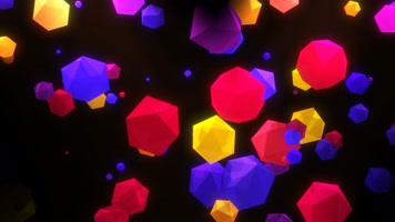 彩色的球VJ背景视频