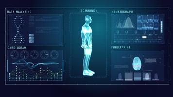 人体扫描HUD界面