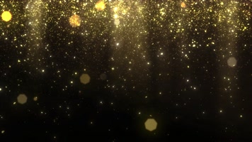 4K金色粒子下落视频 