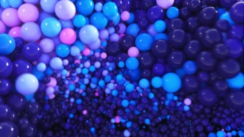【4K】彩色霓虹小球