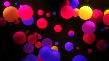 彩色的球VJ背景视频
