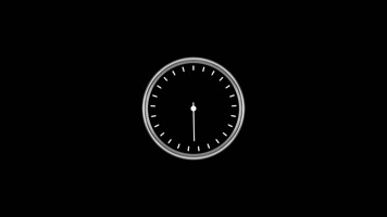 白色的时钟（带透明通道）