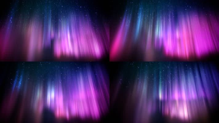 彩色极光