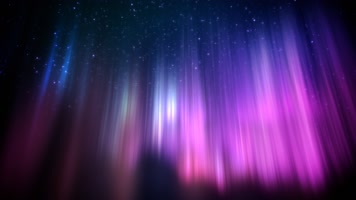 彩色极光