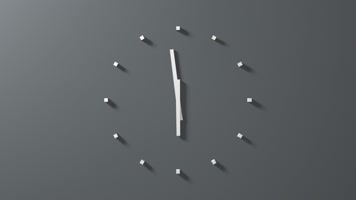 3D简约时钟循环旋转