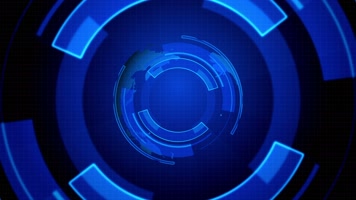 蓝色地球闪光舞台背景