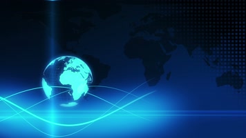 世界地图蓝色背景