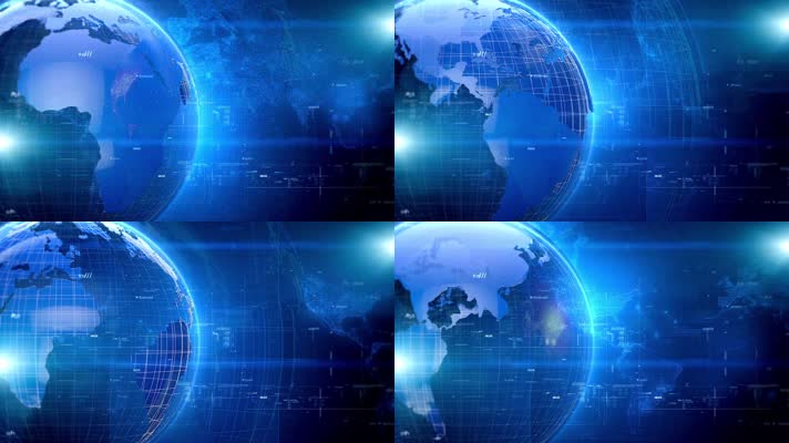 蓝色科技地球