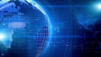 蓝色科技地球